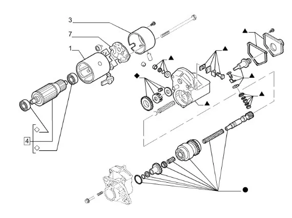 42471370 - ремонтный комплект стартера ДВС
