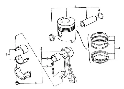 87790305 - комплект вкладышей